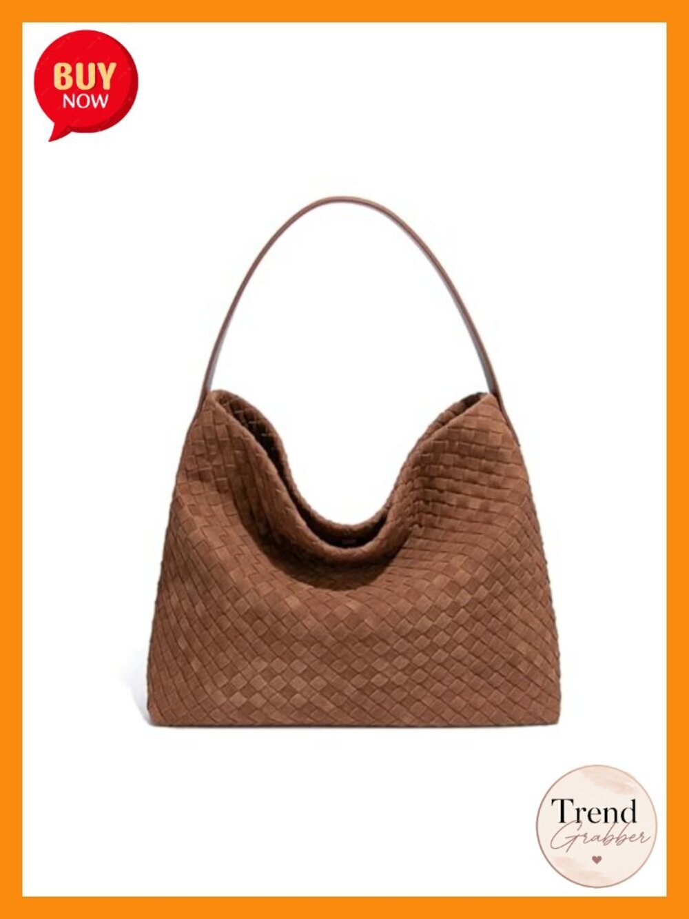 Woven Tote Bag with Removable Strap, Fits Laptop & Tablet, Faux Leather